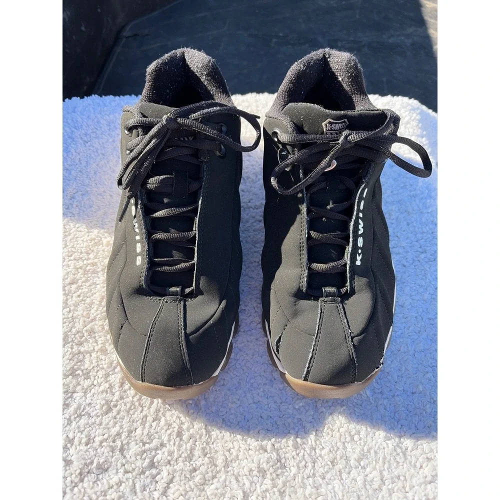 K-Swiss ST329 CMF Mens Training Shoes Black White 03426-033-XW Size 10.5 XW - Picture 3 of 7